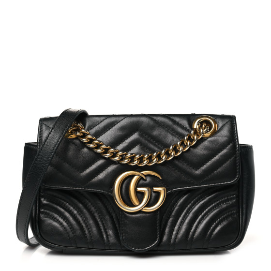 【GUCCI】GG MARMONT MATELASSE SHOULDER BAG Gucci GG Marmont Small Matelassé Shoulder Bag - Black | eBay
