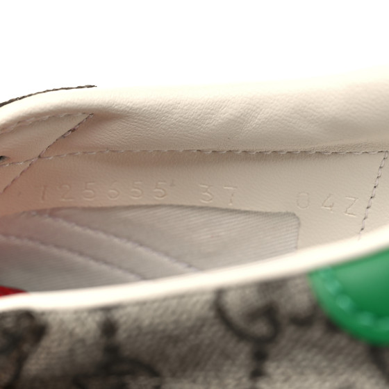 Gucci☆えなみ GUCCI X ADIDAS GG Supreme Monogram Gazelle Wedge Sneakers 37