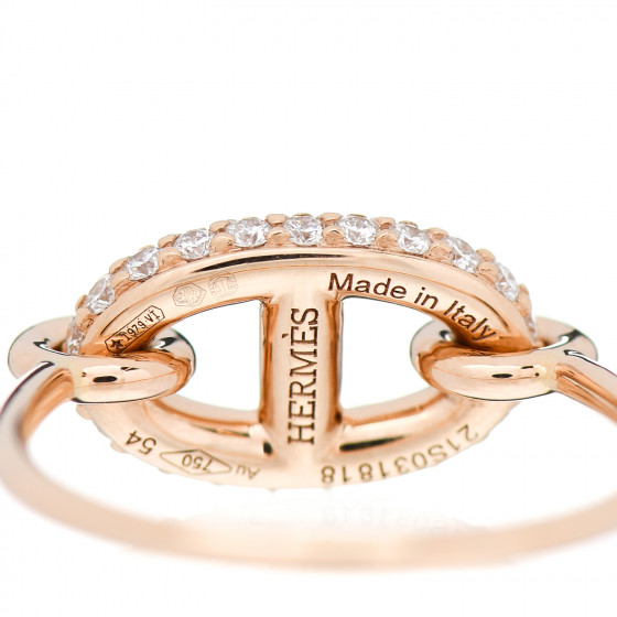【HERMES】ピンクゴールド×ダイヤモンド★farandole リング HERMES》ピンクゴールド リング ファランドール New Farandole