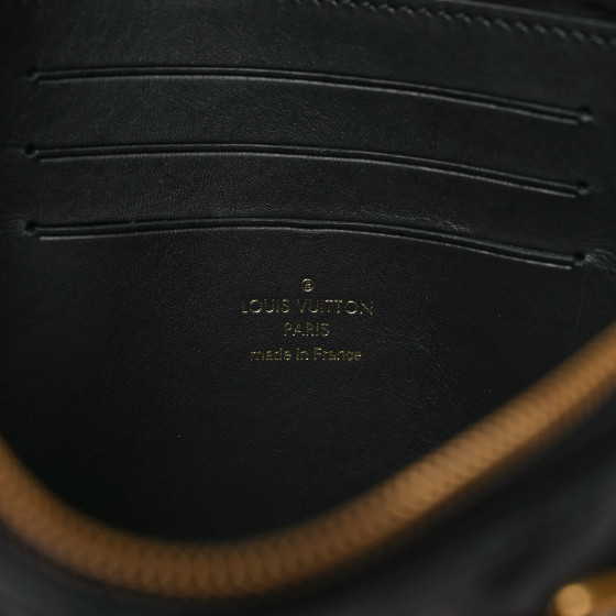 LOUIS VUITTON Calfskin New Wave Zipped Pochette Black