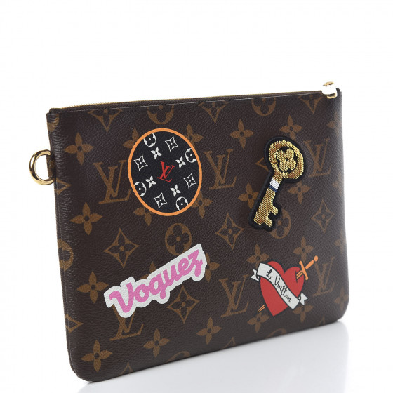 【ステッカーがお洒落♪】Louis Vuitton トイレタリー ポーチ ステッカーがお洒落♪】Louis Vuitton トイレタリー ポーチ ポーチ