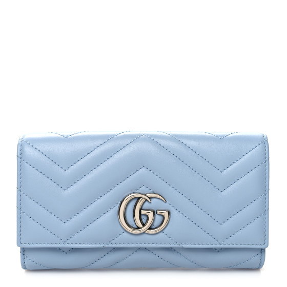 GUCCI Calfskin Matelasse GG Marmont Continental Wallet