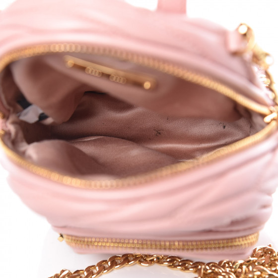 バッグ miu miu Matelasse Orchidea TU MIU MIU Nappa Matelasse Mini Backpack Orchidea 406359