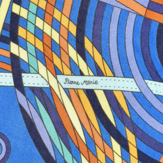 HERMES カレ90 LA FABRIQUE DES RUBANS HERMES Summer Twill Silk La Fabrique des Rubans Scarf 90