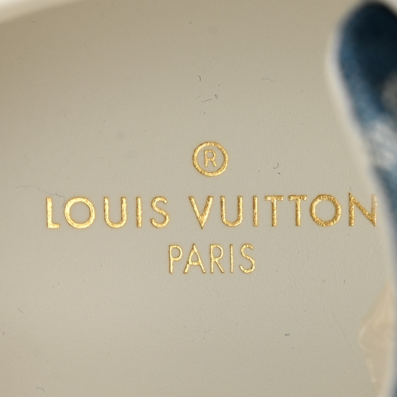 LOUIS VUITTON Denim Monogram Stellar Sneakers 35 Bleu