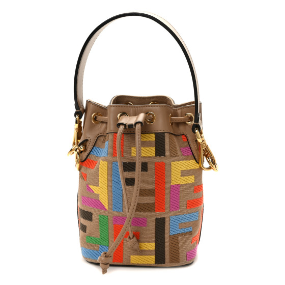 FENDI Canvas Vitello King F is Fendi FF Multicolor