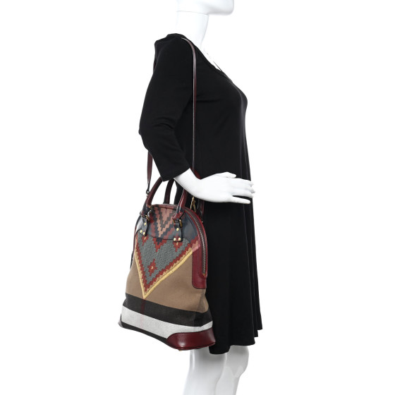 【SALE】BURBERRY PRORSUM ハンドバッグ Authentic Rare Burberry Handpainted Prorsum Bloomsbury