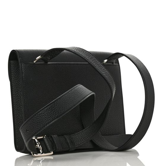 HERMES Togo Sac A Depeches 21 Messenger Bag Black 1135695