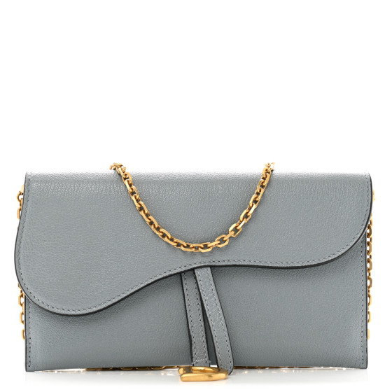 DIOR SADDLE POUCH LEATHER サドルバッグ Medium Saddle Pouch with Chain Cherry Red Goatskin | DIOR