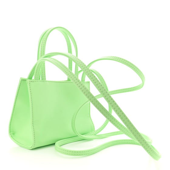 TELFAR Vegan Leather Small Shopping Bag Double Mint 1649813