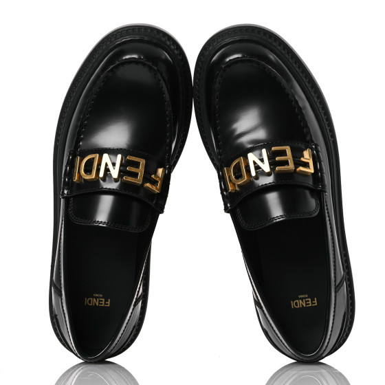 【FENDI】FENDIGRAPHY LOAFERS Fendi Vitello Abrasivato Fendigraphy Loafers - Brand Bag Girl
