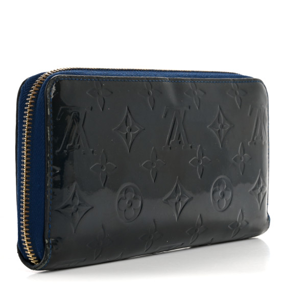 Authentic LOUIS VUITTON Monogram Vernis Zippy Wallet Long