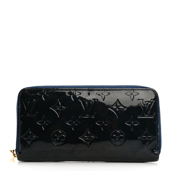 Authentic LOUIS VUITTON Monogram Vernis Zippy Wallet Long