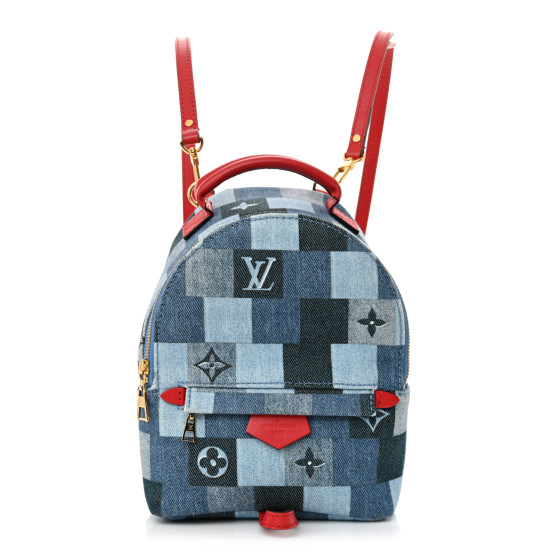 【目立つ♪】Louis Vuitton Paim Springs Mini バックパック Pre-Owned Black Monogram Canvas Palm Springs Backpack Mini