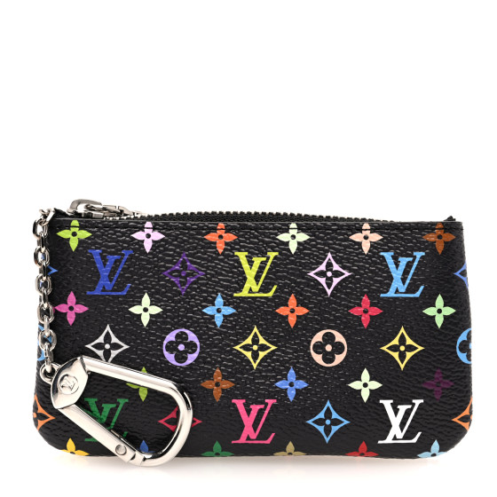 LOUIS VUITTON LV X TM Monogram Multicolor Key Pouch Black