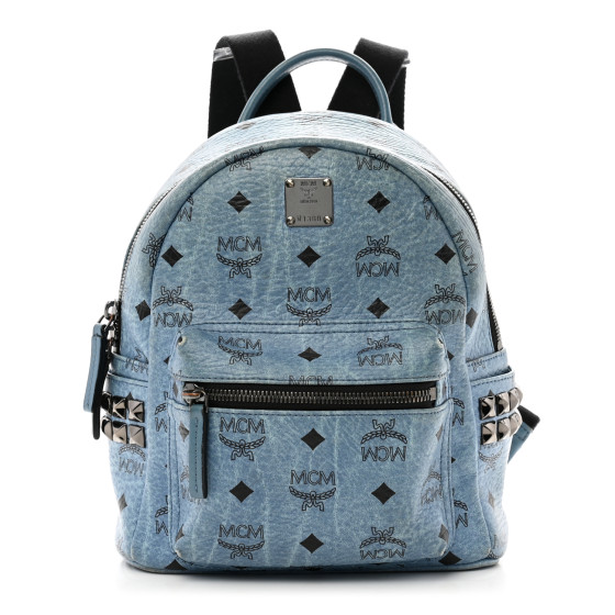 MCM リュックSTARK BEBE BOO サイドスタッズ付 X-Mini Stark Bebe Boo Side Studs Backpack in Visetos Brown