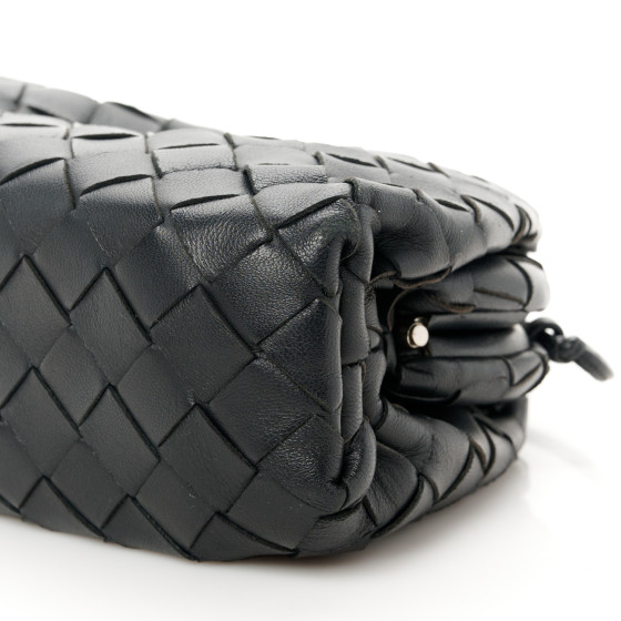 BOTTEGA VENETA Nappa Intrecciato The Mini Pouch Black