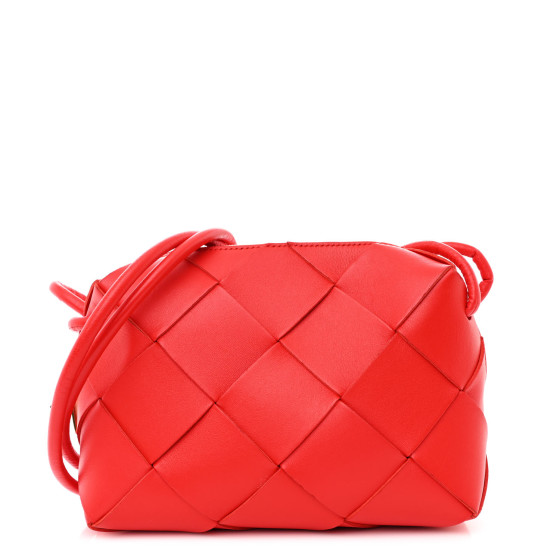 BOTTEGA VENETA Lambskin Maxi Intrecciato Small Cassette