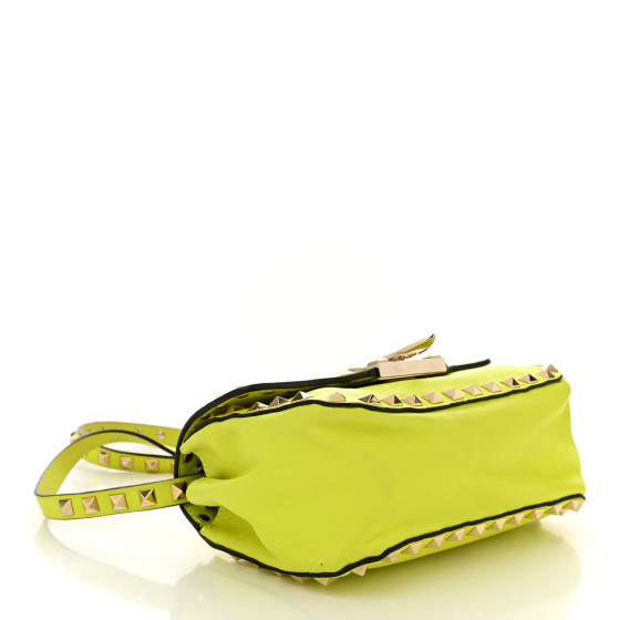 VALENTINO GARAVANI Vitello Mini Rockstud Flip Lock Crossbody
