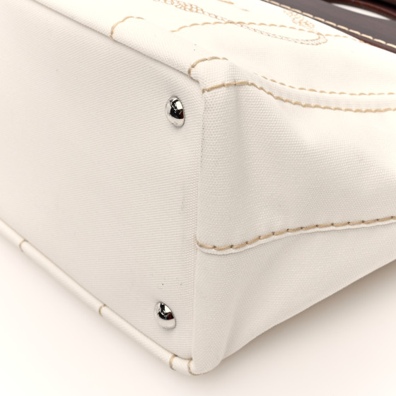 バッグ Prada canapa legno プラダ ハンドバッグ レディース カナパ CANAPA ホワイト PRADA