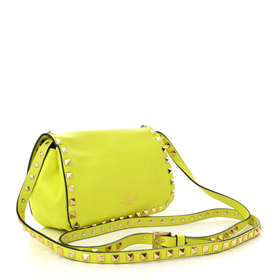 VALENTINO GARAVANI Vitello Mini Rockstud Flip Lock Crossbody