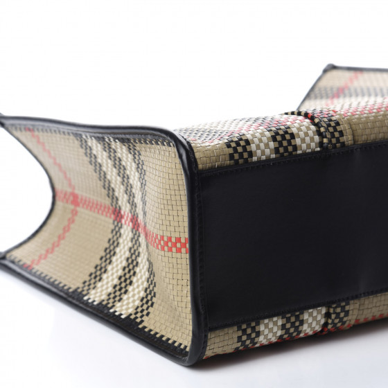 【送料込み】Burberry★BOOK TOTE BURBERRY】MD NS BOOK TOTE CHECK ミディアムトート (Burberry