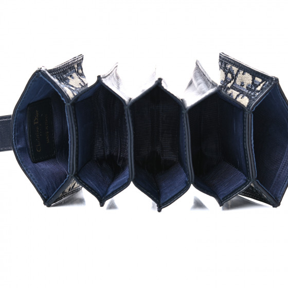 CHRISTIAN DIOR Oblique 30 Montaigne Gusseted 5 Card Holder
