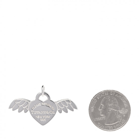 TIFFANY Sterling Silver Return to Tiffany Angel Heart Wings