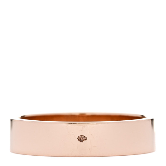 HERMES 18K Rose Gold PM Collier De Chien Ring 58 8.5 1664413