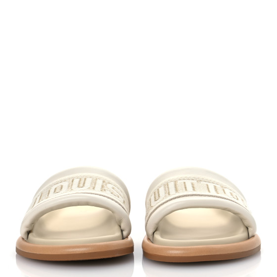 LOUIS VUITTON LV Bliss Womens Comfort Mules 36 Ecru 1651326