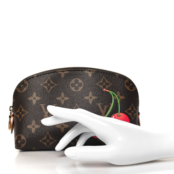 限定コラボ♪【LOUIS VUITTON x TM】Cherry Cosmetic Pouch PM LOUIS VUITTON LV X TM Monogram Cerises Cosmetic Pouch PM