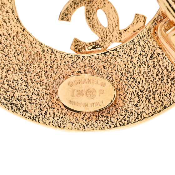 CHANEL ゴールド チャーム 5cm CHANEL No.5 Multi Charm Leather Chain Bracelet 7.3