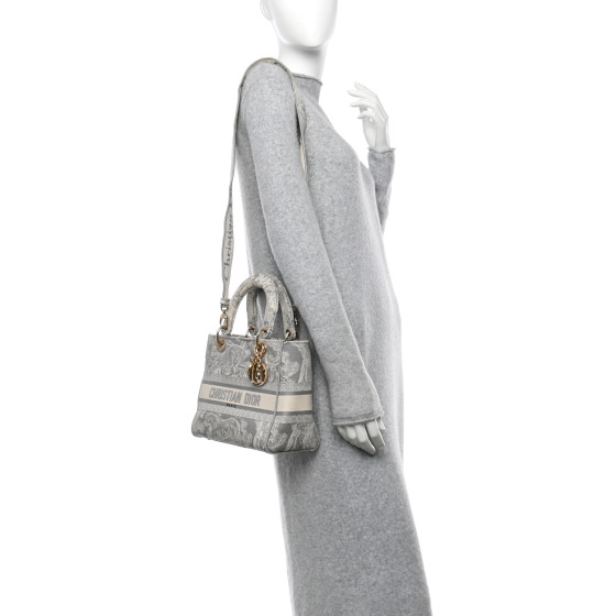 CHRISTIAN DIOR Canvas Toile De Jouy Reverse Embroidered
