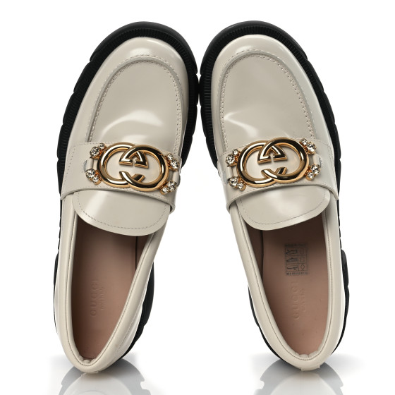 GUCCI ミュール 35C New Gucci double G thong sandals Leather Sweet Blue Color