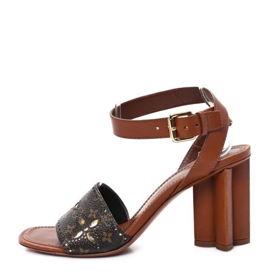 LOUIS VUITTON Calfskin Perforated Monogram Silhouette