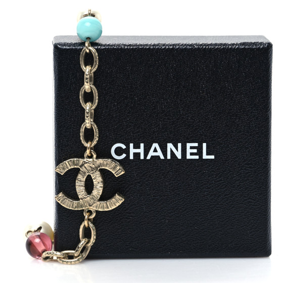 いつか良いことが /Chanel Beads Chanel Lilac Beads Logo Necklace