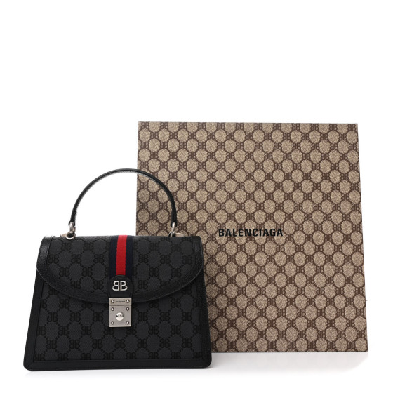 GUCCI x BALENCIAGA Wallet 財布 supreme GUCCI X BALENCIAGA GG Supreme Monogram Zip Card Case Beige