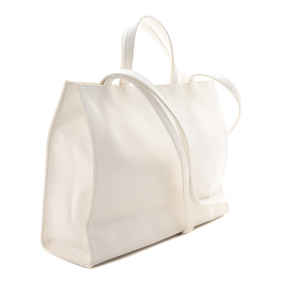 大人気★Telfar Shopping Bag Small White ビーガンレザー Small Shopping Bag - White Paper