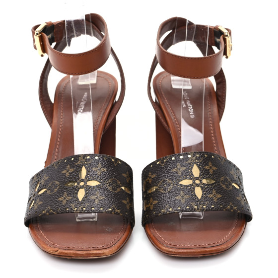 RIOKA LOUIS VUITTON ミュール LOUIS VUITTON Calfskin Perforated Monogram Silhouette