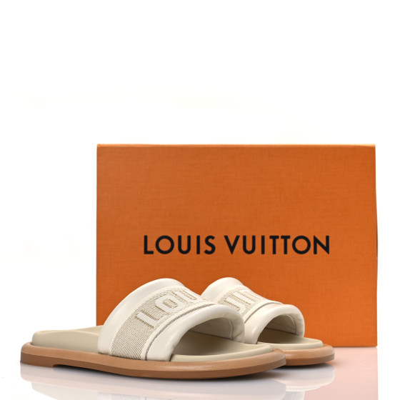 LOUIS VUITTON LV Bliss Womens Comfort Mules 36 Ecru 1651326