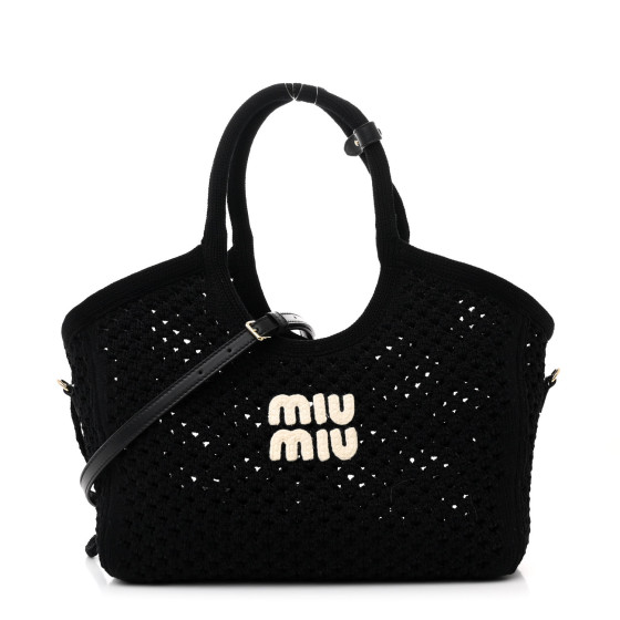 ◆送込◆【MIU MIU】IVY*刺繍ギャバジンバッグ Chalk Ivy Embroidered Gabardine Bag | Miu Miu