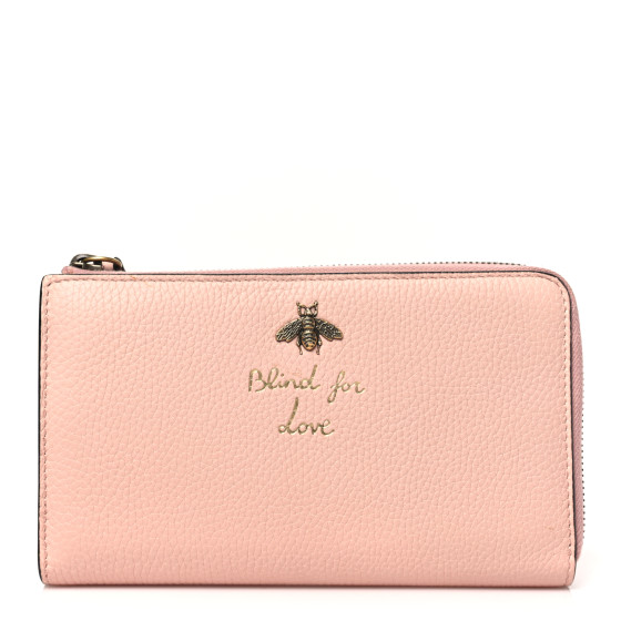 GUCCI Calfskin Cellarius Blind For Love Wristlet Perfect