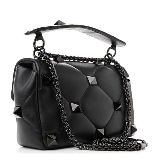 VALENTINO GARAVANI Nappa Monochrome Medium Roman Stud