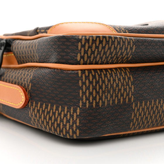 限定コラボ【LV × NIGO】Nil メッセンジャー バッグ Damier Louis Vuitton Nigo Nil Messenger Damier Ebene Giant Brown