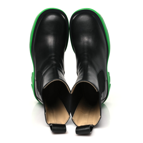 BOTTEGA VENETA Calfskin The Flash Chelsea Boots 38.5 Black