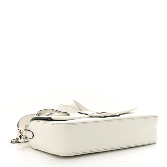 FENDI X MARC JACOBS Nappa Logo Medium Baguette White 1676432