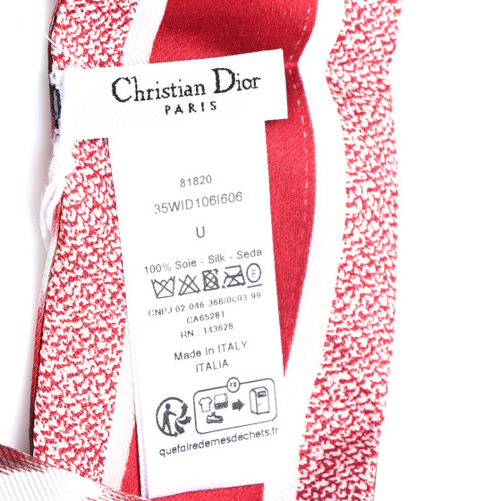 Christian Dior スカーフ archive Christian Dior 1980s NIB Pheasant Floral Print Silk Scarf