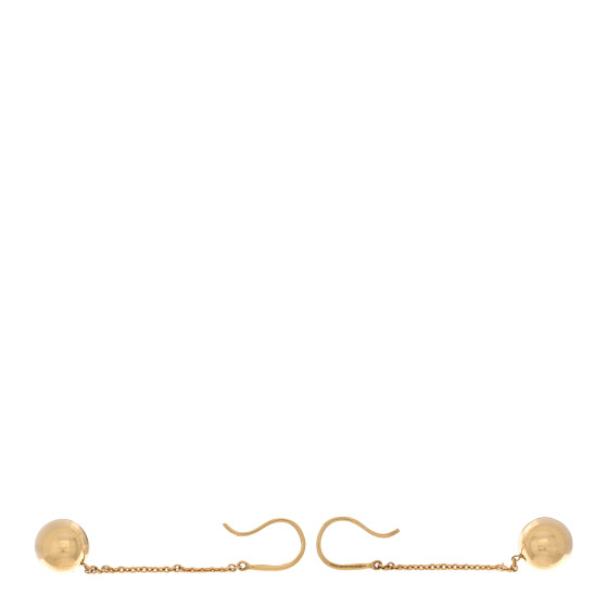 TIFFANY 18K Yellow Gold 10mm HardWear Ball Hook Drop