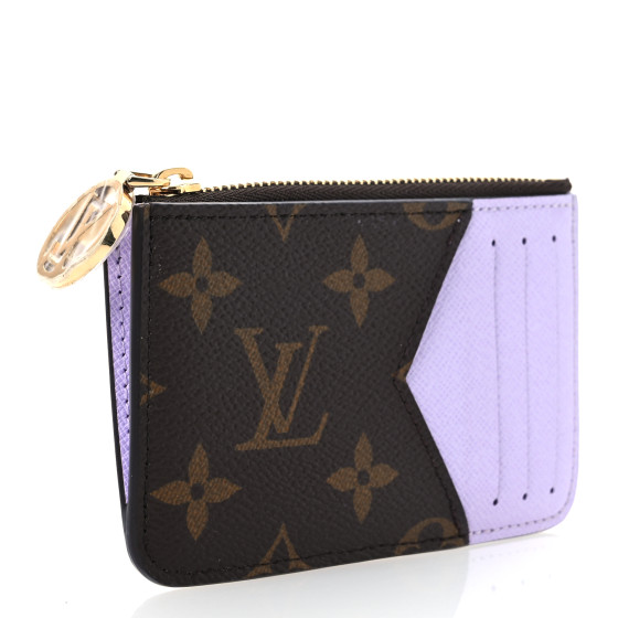 LOUIS VUITTON Monogram Zipped Romy Card Holder Bubble Tea