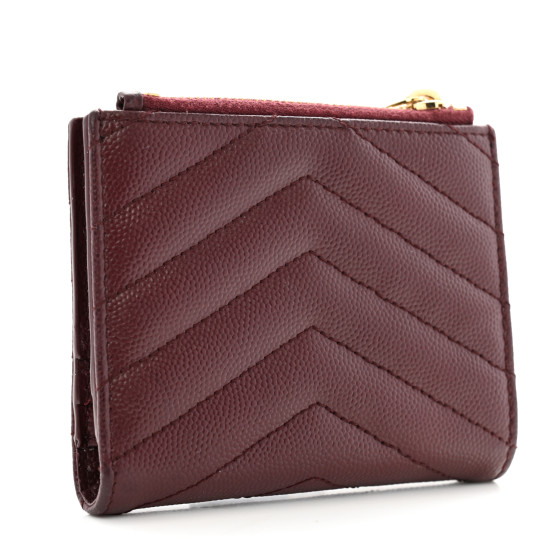 ☆人気☆【SAINT LAURENT】☆Monogram zipped card holde.r☆ Saint Laurent YSL Monogram Small Ziptop Card Case in Grained